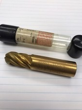 1 Pc. 11/16 6 FLUTE SE BALL CARBIDE END MILL W/TIN COATING. USA. (loc stk)