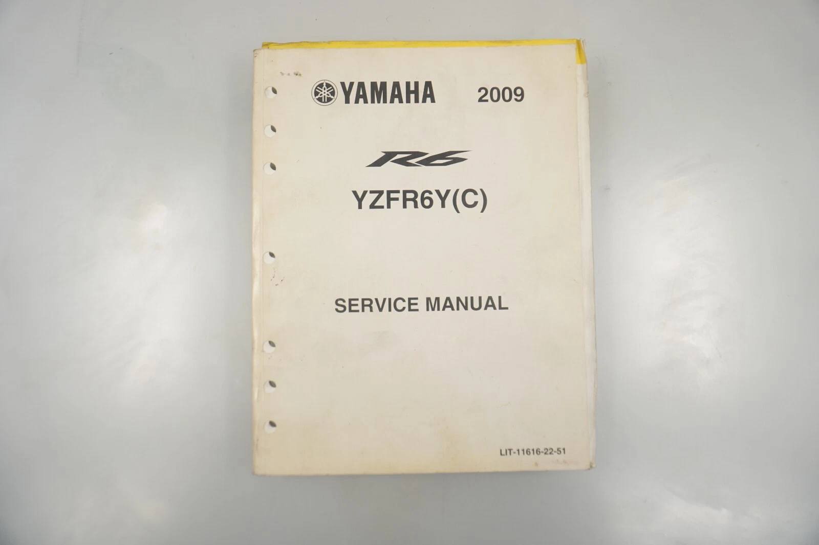 2009 Yamaha YZFR6Y(C) OEM Motorcycle Service Shop Manual LIT-11616-22-51