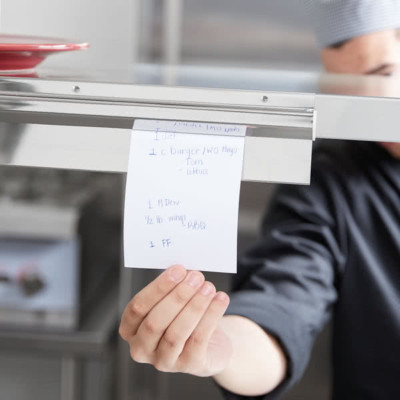 18'' 24'' 36'' 44'' Kitchen Restaurant Ticket Check Rod Order Holder Bar Slide Rail