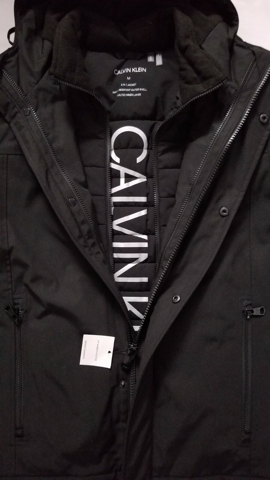 NEW CALVIN KLEIN MEN'S 3 IN 1 JACKET 