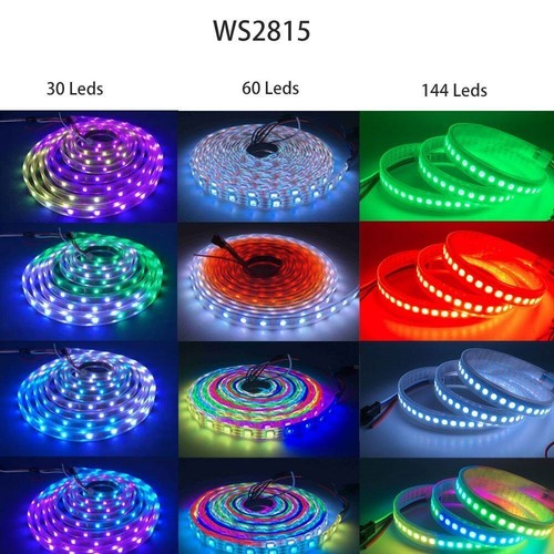 WS2812B Ws2811 WS2813 WS2815 Smart RGBIC Addressable Led Strip Light Pixel 1-5m - Picture 7 of 11