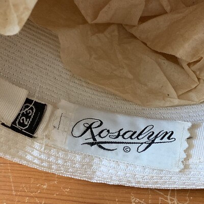 ✅HOST Pick✅ Vintage Rosalyn Hat, Size 23 Vintage Church Hat, Rosalyn, Size 23, Brown & White | eBay main image 4