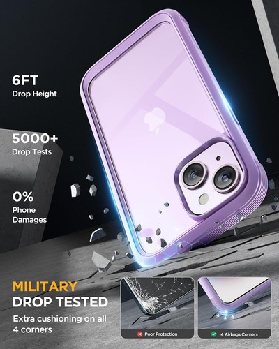 Case Compatible With iPhone 14 Plus Phone Case 6.7 inch ,Purple - Picture 4 of 7
