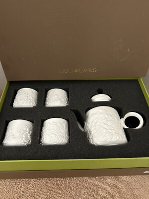 Liuli Living Four Seasons Of Leisure Bone China Coffee And Tea Set. New In Box