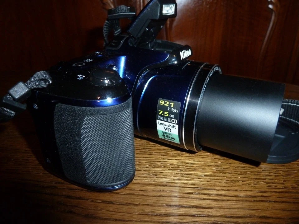 Nikon COOLPIX L810 - 16.0MP 26x Zoom-HD Video - Blau Top Zustand + Samsonite KT - Bild 4 von 4