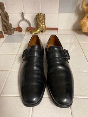old Church's 4都市 monk strap dress shoes MENS CHURCH'S Monk Strap Black Dress Business Shoes Handmade size