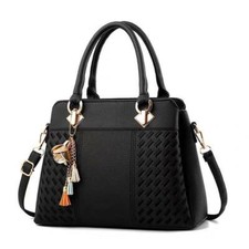 Women's Fashion Crossbody Bag PU Leather Shoulder Handbag Purse with Top Handle