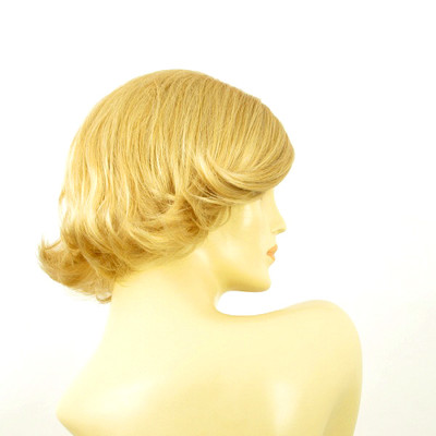 Perruque Femme Courte Blonde Doré - Synthétique, Raie Libre, Taille Moyenne, Neuve Avec étiquettes