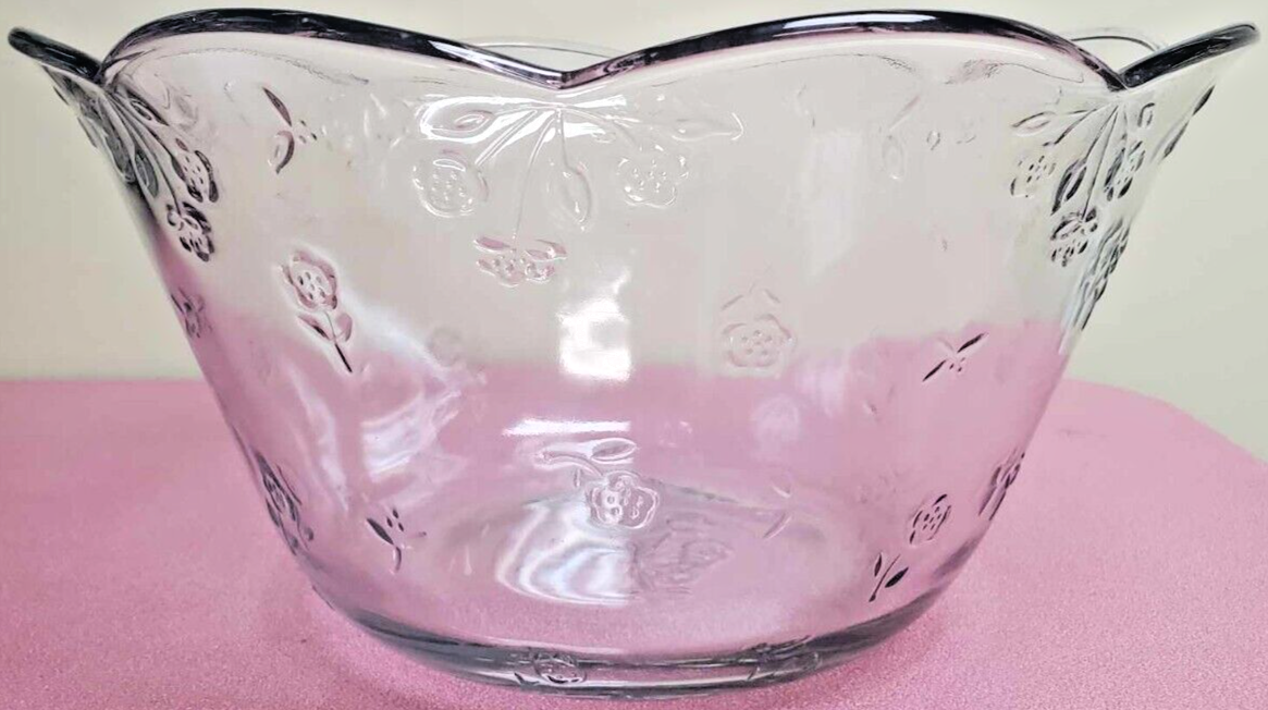 Vintage Anchor Hocking 7 Quart Punch Bowl Set Savannah 18 PC