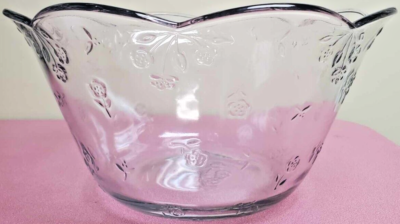 Vintage Anchor Hocking 7 Quart Punch Bowl Set Savannah 18 PC