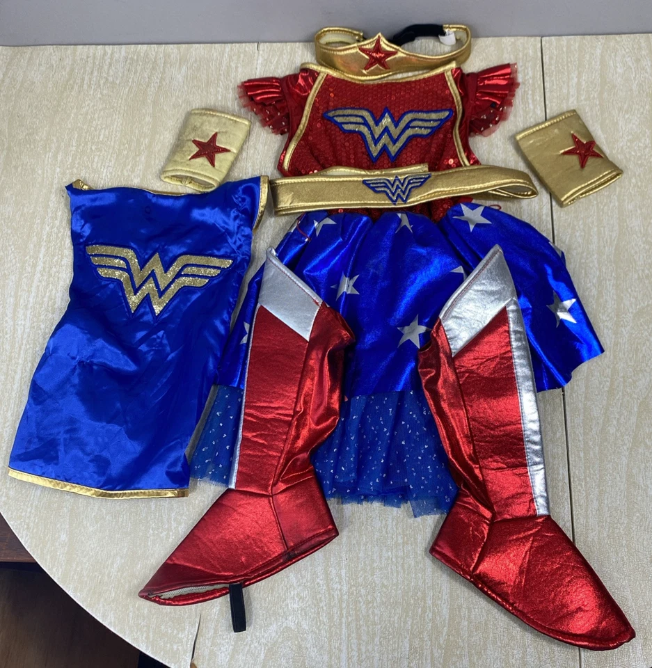 Disfraz Mujer Maravilla Halloween Niño Talla 3/4 Tiene las 8 Piezas Ver Fotos Foto 2 de 4