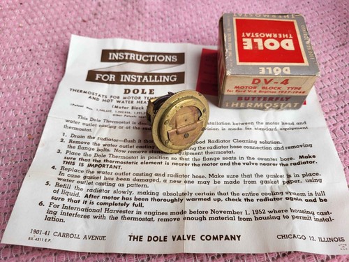 NOS 1937-1938-1939-1940-1941-1946-1947-1948 Ford V8 "160" "Butterfly" Thermostat - Picture 5 of 5