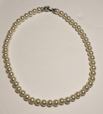 Faux Pearl 16" Choker Necklace