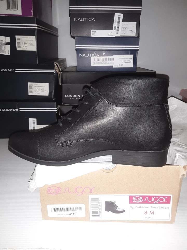 Sugar Women's sz 8 m Catherine Ankle Boot Ladies Lace Up Bootie w/ Collar #00p - Image 3 of 4