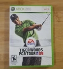 Tiger Woods PGA Tour 09 (Microsoft Xbox 360, 2008) Complete with manual