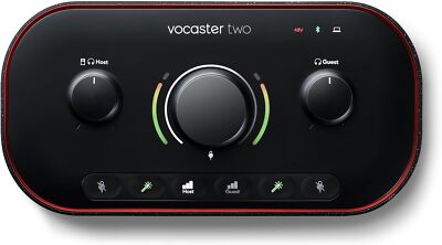 Focusrite Audio Interface, schwarz, Vocaster Two