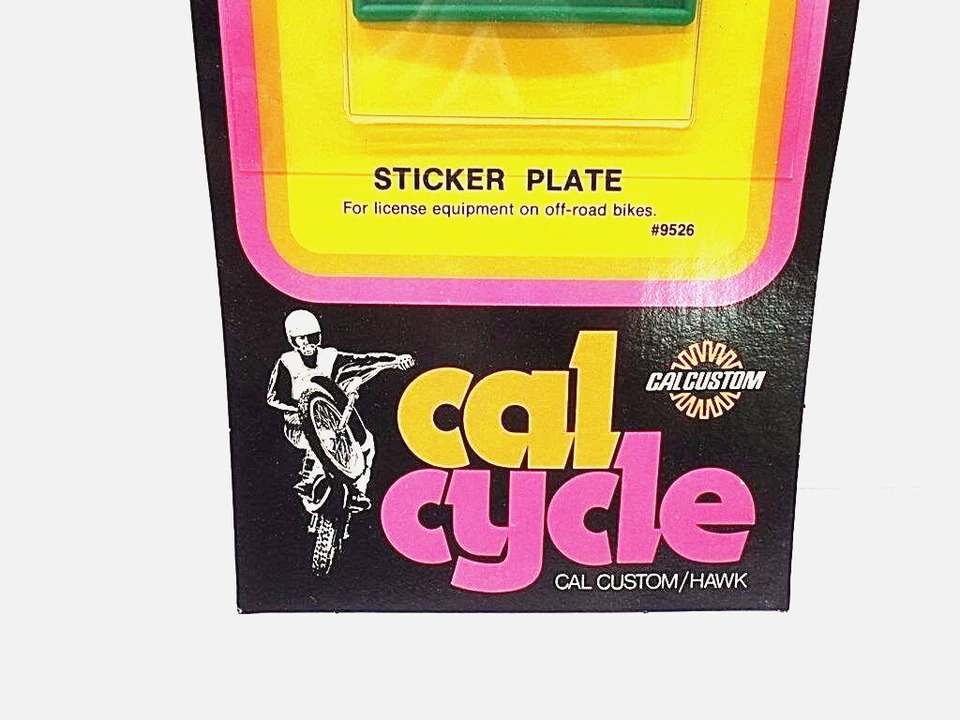 Placa adhesiva de licencia vintage NOS - Enduro motocicleta scooter moto de cross AHRMA Foto 3 de 3