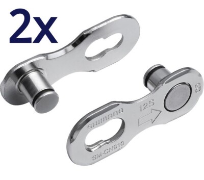 2x Shimano Kettenschloss SM-CN910 12-fach Verschlussglied Quick-Link MTB Fahrrad