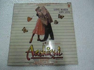 Aashiqui 2 LP Nadeem Shravan 1990  Rare LP Record OST Orig Bollywood Vinyl VG+