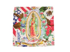 22"x22" Mexico Virgin Mary Guadalupe Cotton Premium Quality Bandana