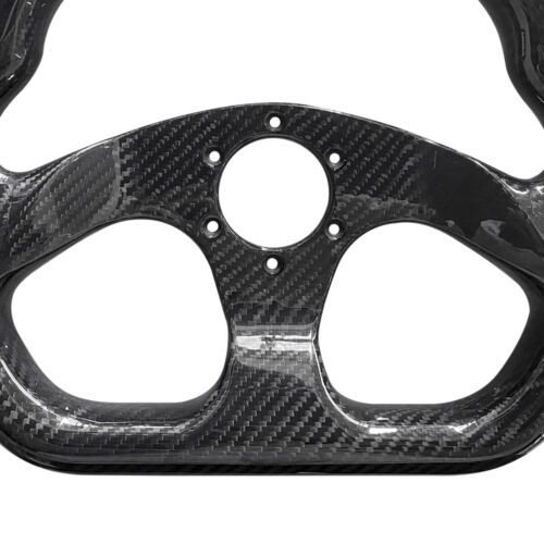 320mm Universal Carbon Fiber Racing Steering Wheel Flat Bottom Semicircle Jet - Picture 5 of 9
