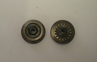 2 x Vintage Fleischmann HO 11mm Metallzahnradräder (BR3) #13
