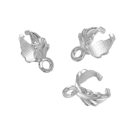 Beebeecraft 10 Stks/doos Pinch Bails Sluiting 925 Sterling Zilver Ice Pick Pinch Bails Ketting Hanger Sluitingen Bengelen Charms Hanger Connector voor Kleine Items Sieraden Maken (Pin: 5x1.5mm), 12mm