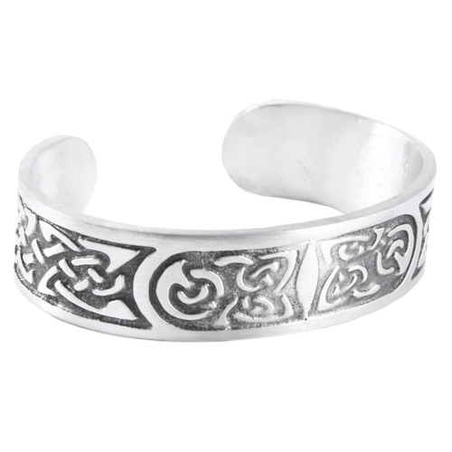 Bracelet épais En étain Style Celtique écossais Luckenbooth - Neuf Avec étiquettes, Argenté