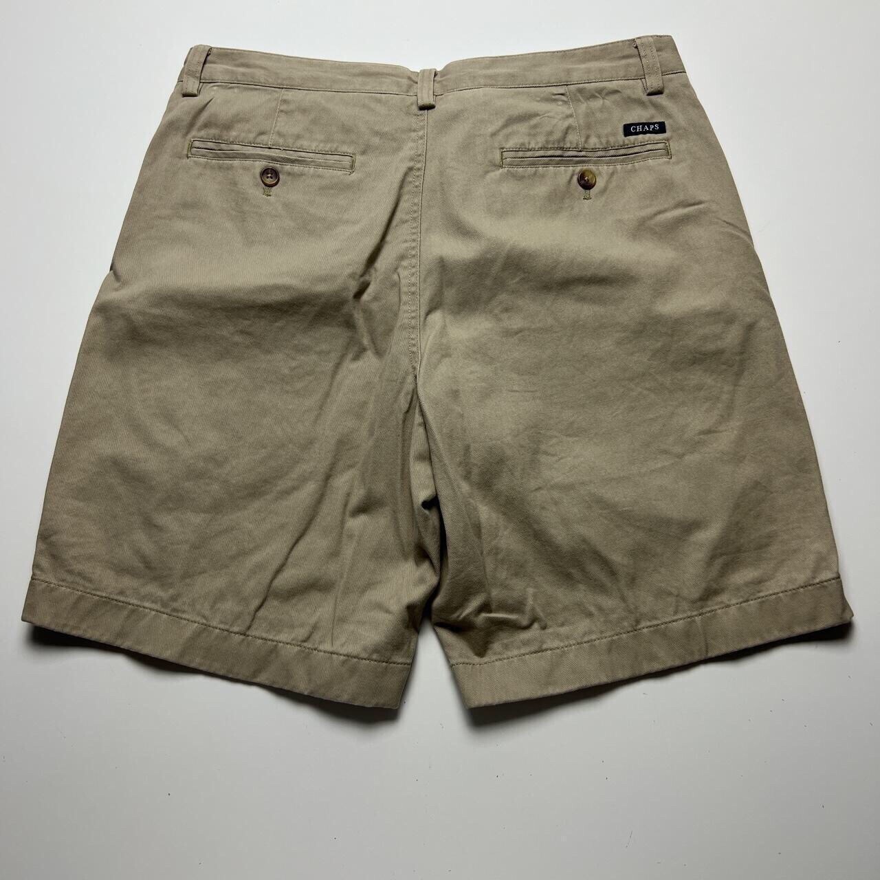 Chaps RL Mens Shorts Spring Summer Holiday Beach Chino Stone Khaki 34