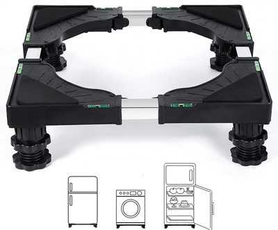 Nefish Mini Fridge Stand Universal Stand Base Adjustable Refrigerator Stand with