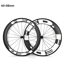 700C Road Bike V Brake Carbon Wheelset Rear 25/23mm Clincher/Tubular/Tubeless