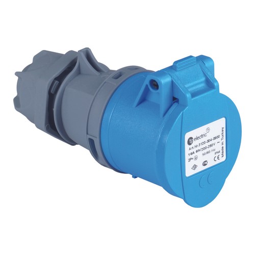 CEE Stecker Kupplung Steckdose Caravan Wohnwagen Camping Blau IP44 16A 3-Polig - Bild 5 von 22