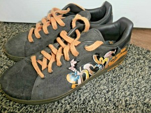 adidas brown stan smith velcro trainers