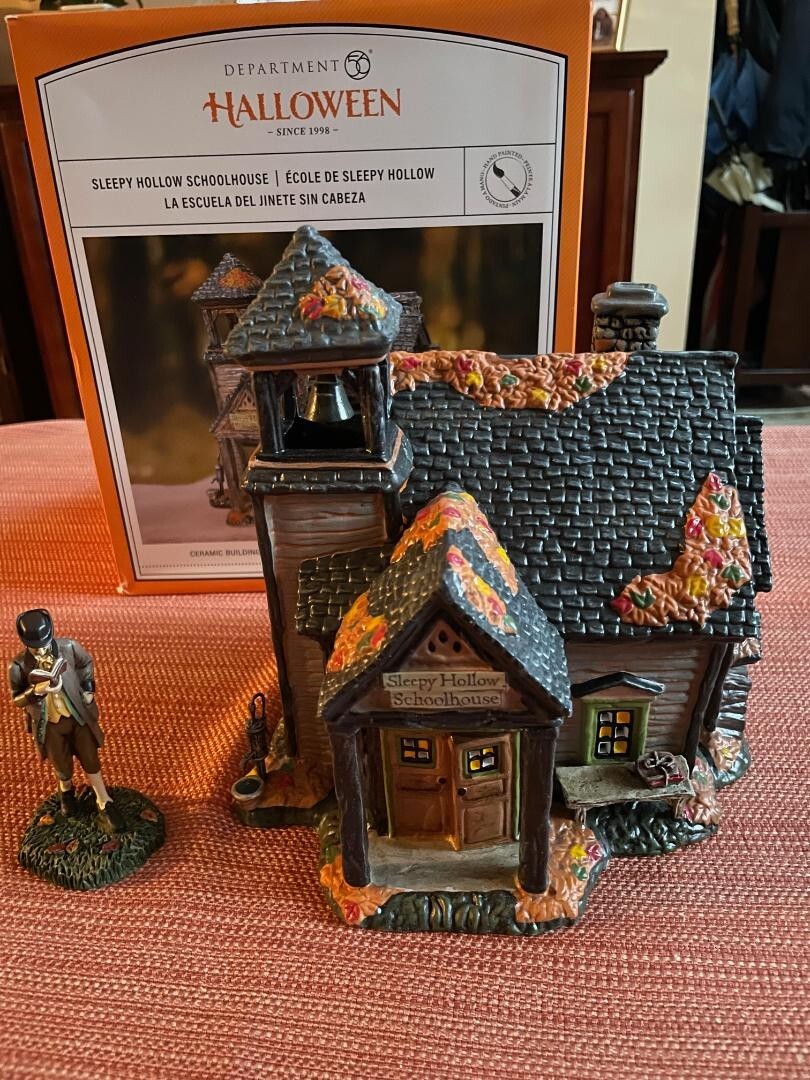 Department 56 Halloween Department 56 Sleepy Hollow School House - 7.9\\\, image size:810x1080