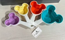 2025 Disney Parks Mousewares Collapsible Mickey Silicone Measuring Cups 4pc NEW