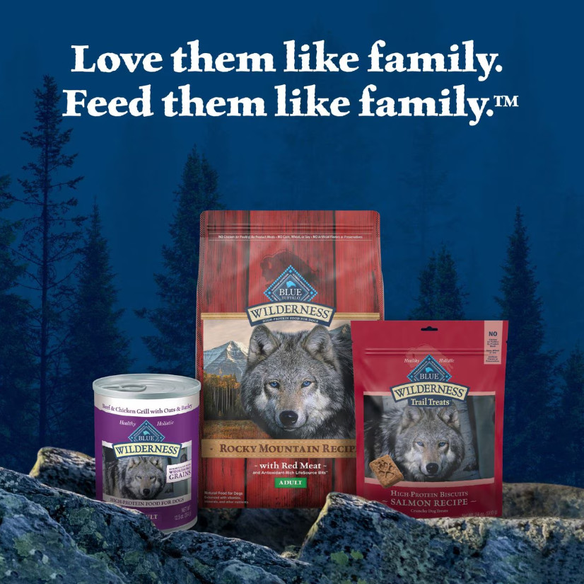 Blue Buffalo Wilderness Dry Dog Food, Rocky Mountain Recipe, Red Meat, 24-lb
