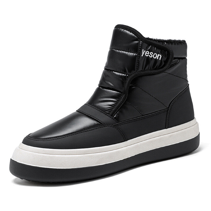 Mens Winter Warm Plus Velvet Snow Boots 