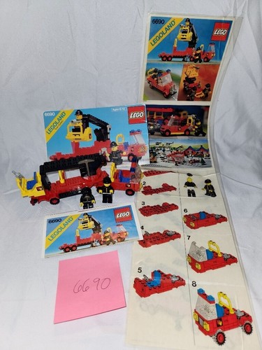 VTG 1980 LEGO 6690 Classic Town Snorkel Pumper Fire Truck Instruction Manual - Picture 3 of 7