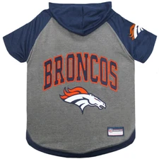 Denver Broncos Tee Hoodie NFL Dog Pet tee shirt (all sizes)