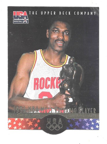 1996 Upper Deck USA Basketball Hakeem Olajuwon Rockets 23 NRMT EBay