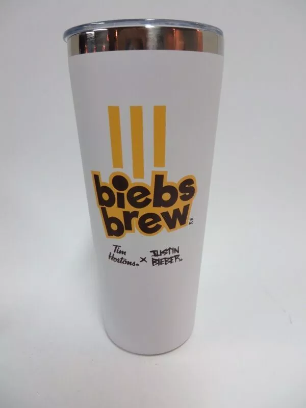 Tim Hortons x Justin Bieber Biebs Brew Tumbler Mug Limited Edition