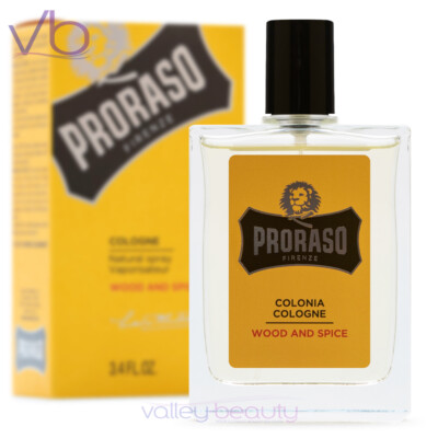 PRORASO Single Blade Wood and Spice Eau De Cologne Natural After-Shave Spray 