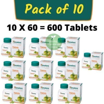 10 X Himalaya Triphala Tablets - 600 Tablets (Pack of 10 X 60 Tablets Each)