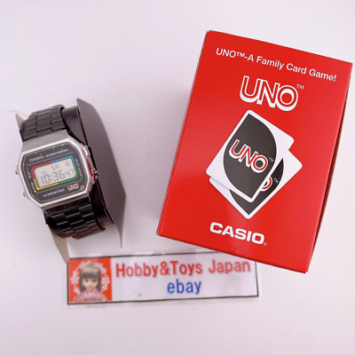 CASIO A168WEUC-1AJR UNO Collaboration Model Wild Card Unisex Resin