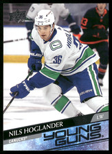 Nils Hoglander 2020-21 Upper Deck Young Guns Rookie Card #462 Vancouver Canucks. rookie card picture