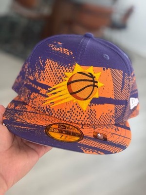 Phoenix Suns Tip-Off 59FIFTY Fitted Hat New Era Burst Purple Orange 7 3/8 NWT