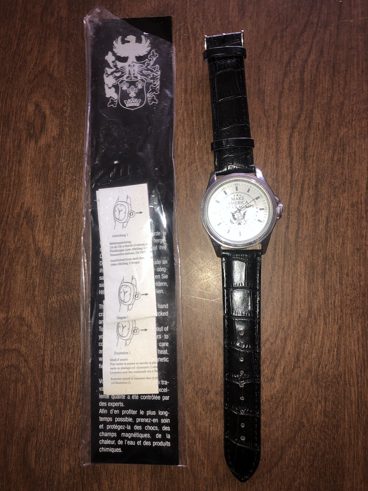 Donald Trump Watch Make America Great Again Political Memorabilia Leather Band