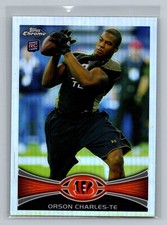ORSON CHARLES 2012 TOPPS CHROME REFRACTOR ROOKIE CARD #89. rookie card picture