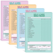 Cholemy 4 Pcs 240 Sheet Daily Checklist Weekly Tracker Pad 6 x 9 Inch Undated...