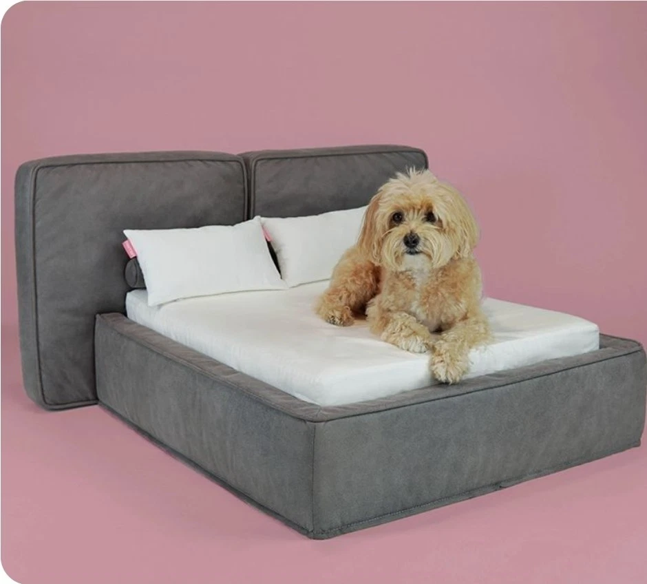 HOOMAN SOHO LUXURY HUMAN QUALITY PET BED GREY (small) RRP£315 BARGAIN